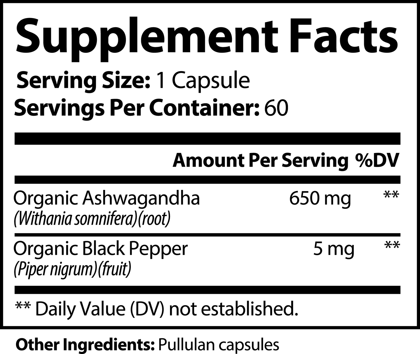 Ashwagandha - Antioxidant & Relaxant