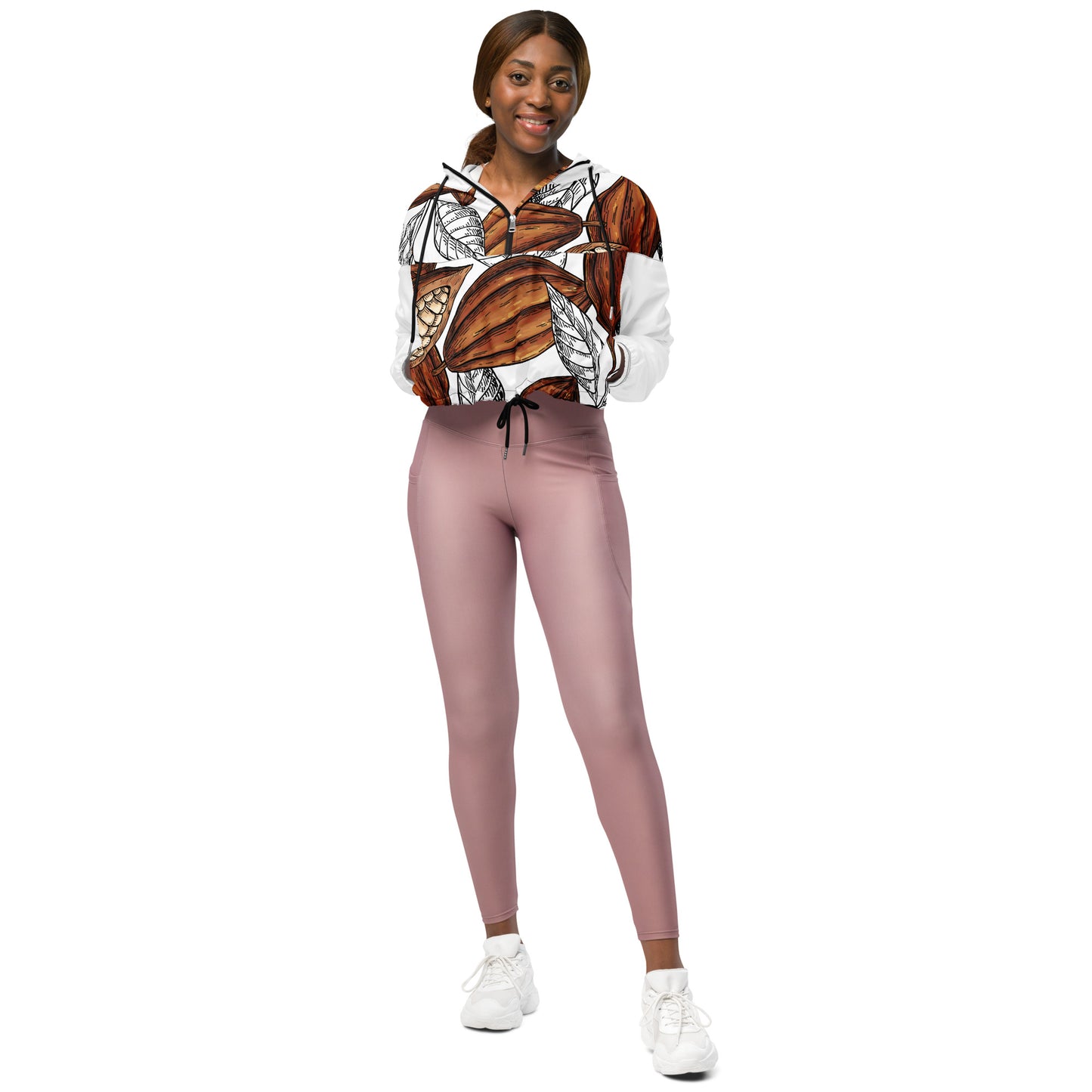 vest femme coupe vent cacao