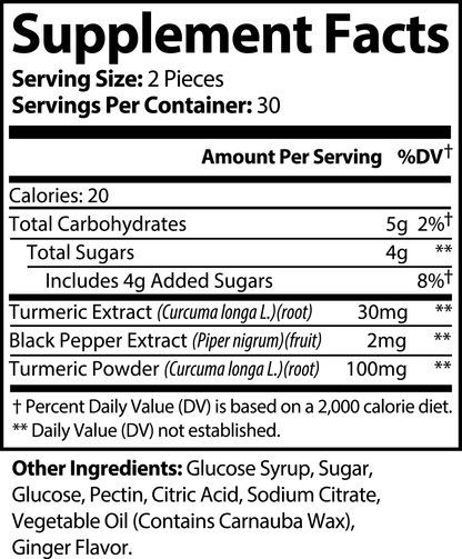 Gummies Curcuma - Antioxydant & Anti inflammatoire