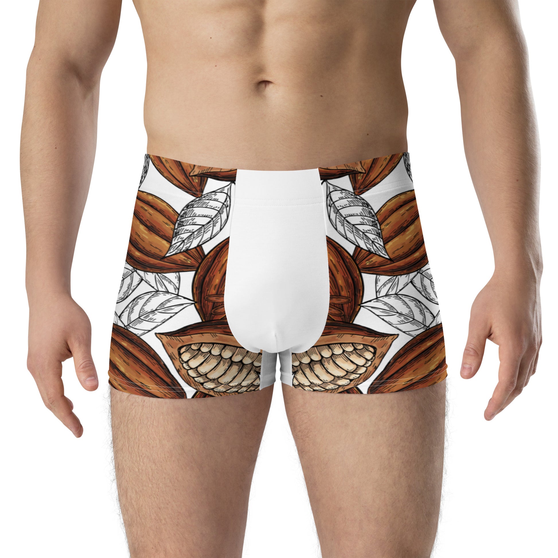 homme blanc avec boxer cacao