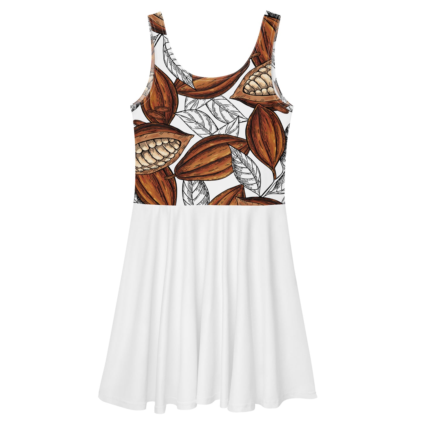 Robe Manches Courtes - Femme Cacao