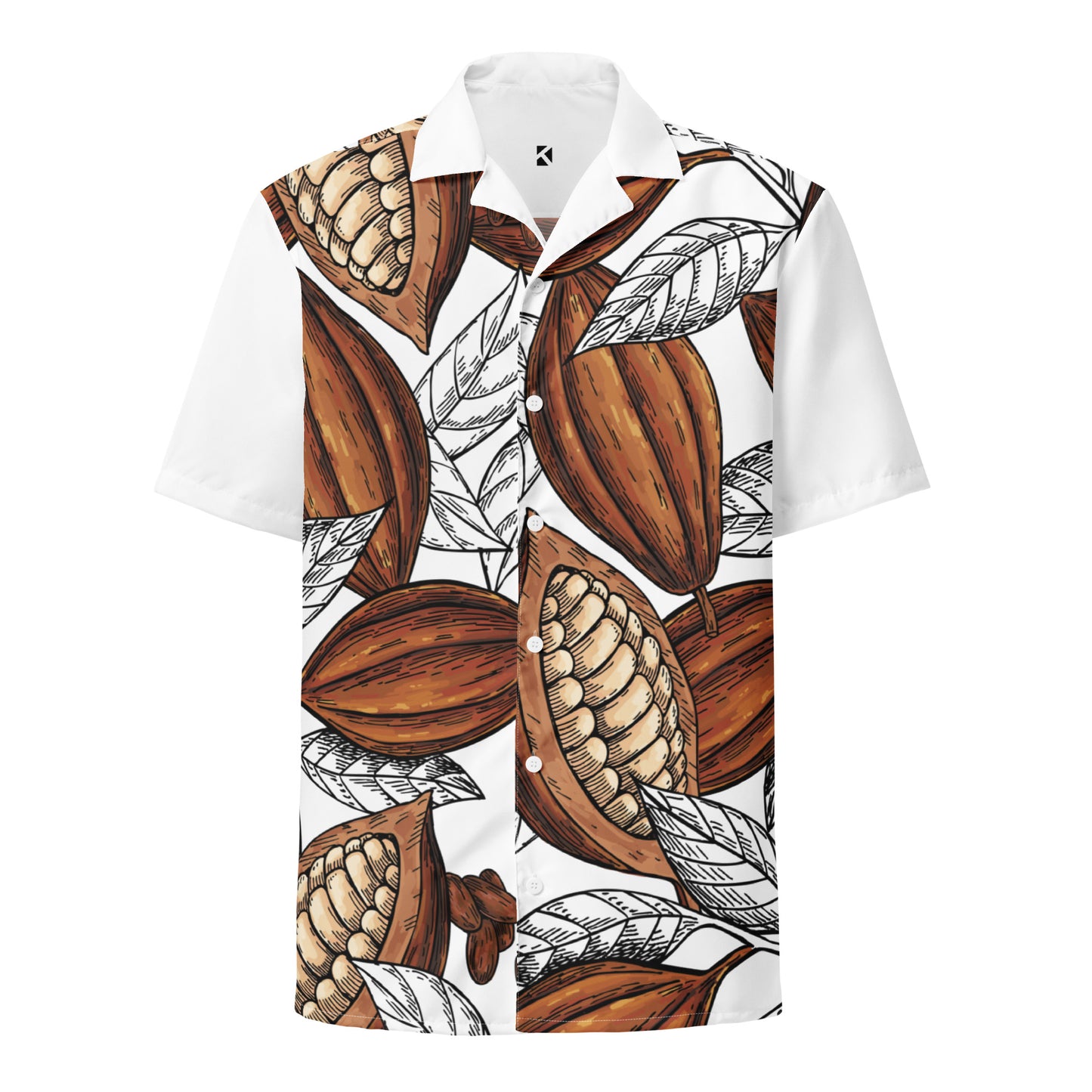 chemise manche courte cacao