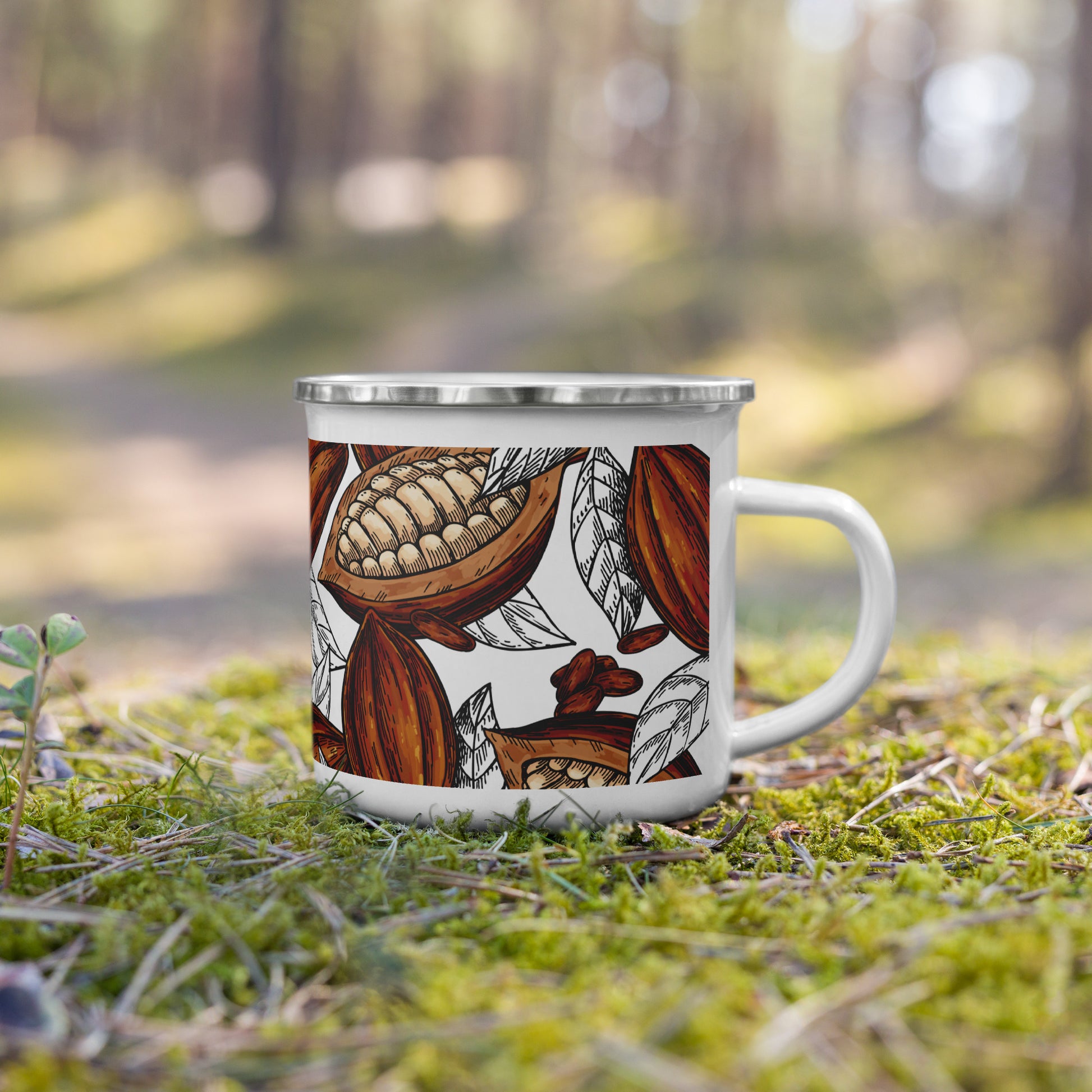 tasse camping émaillée 