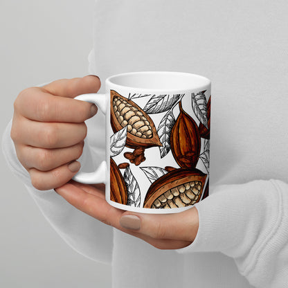 tasse cacao dans mains