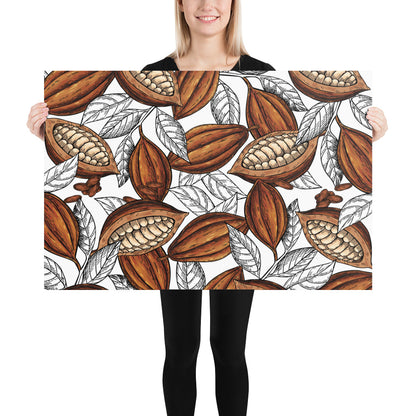 poster xxl cacao thailande avec femme blanche