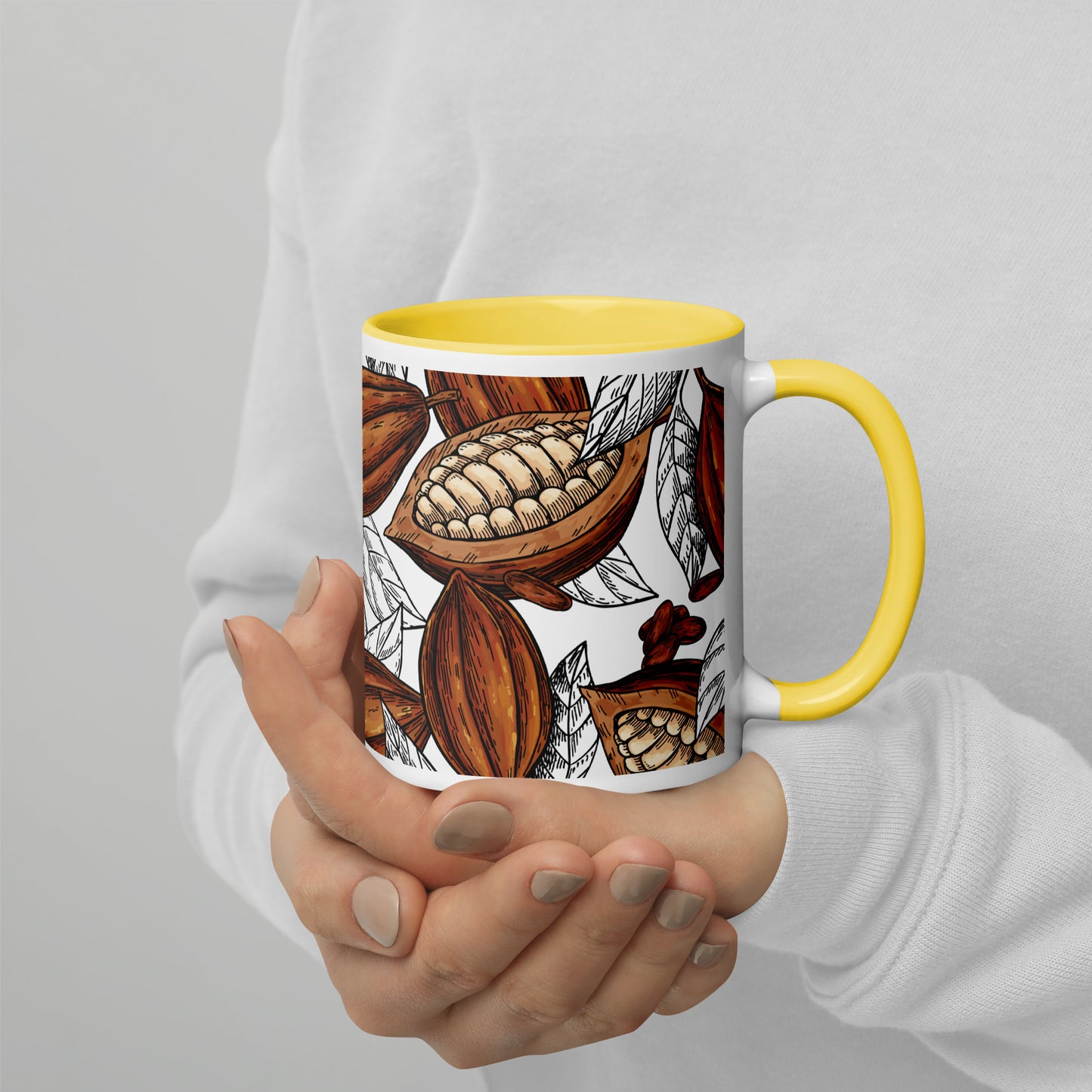 mug ceramique jaune